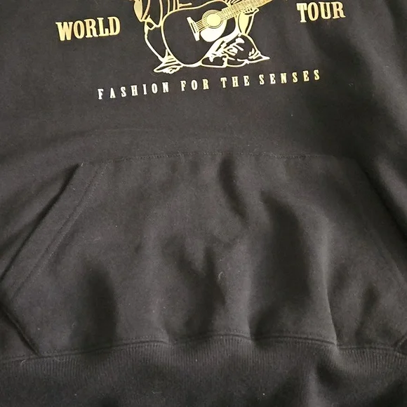 True Religion Black and Gold Graphic Hoodie - Picture 7 of 10